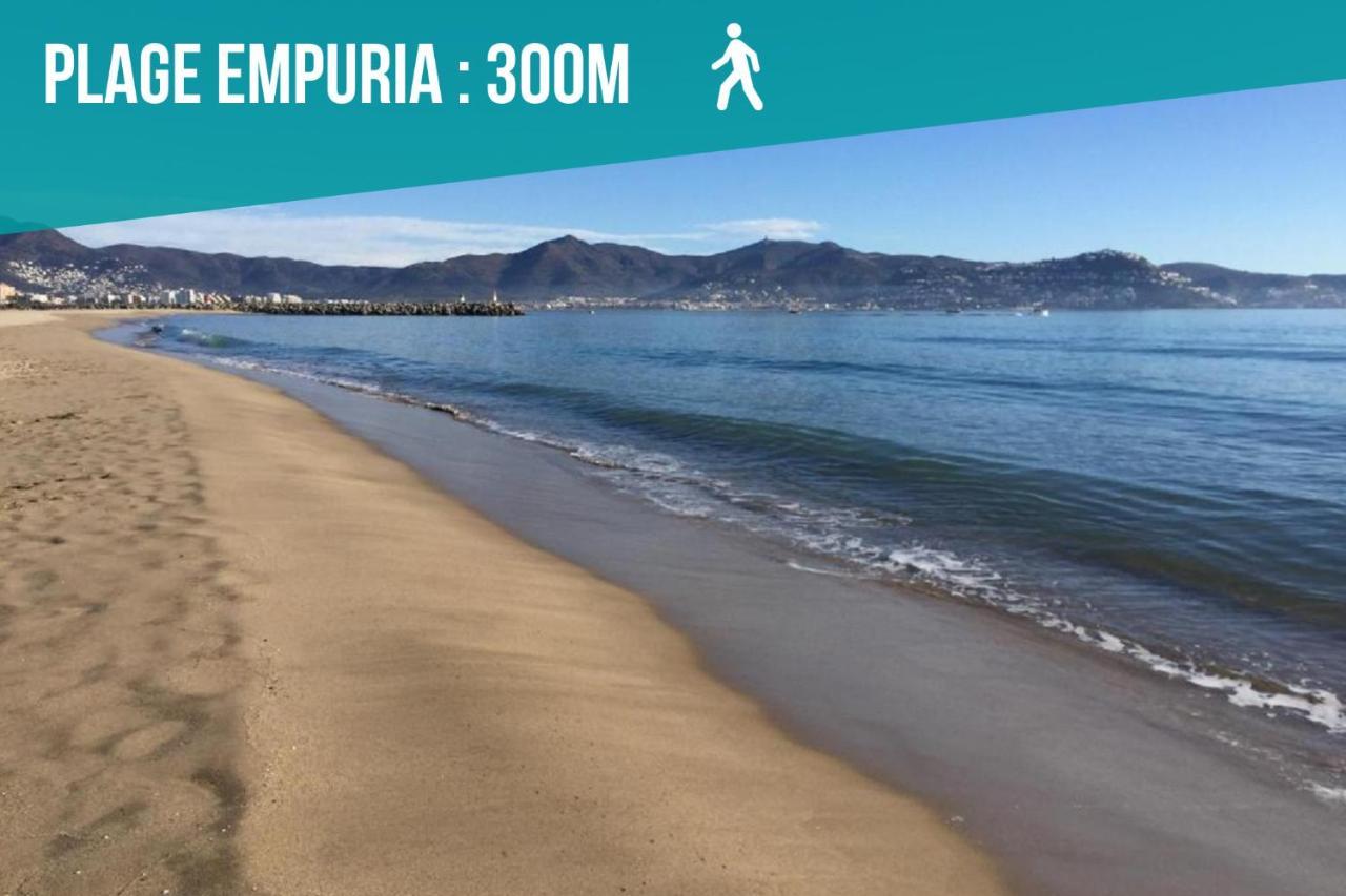 Unsejouraempuriabrava-Terrasse-Vue Mer -Clime- Wifi Parking Exterior photo